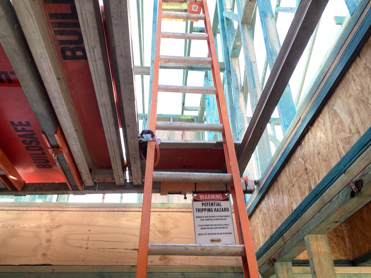 Has the void platform been installed above another platform?