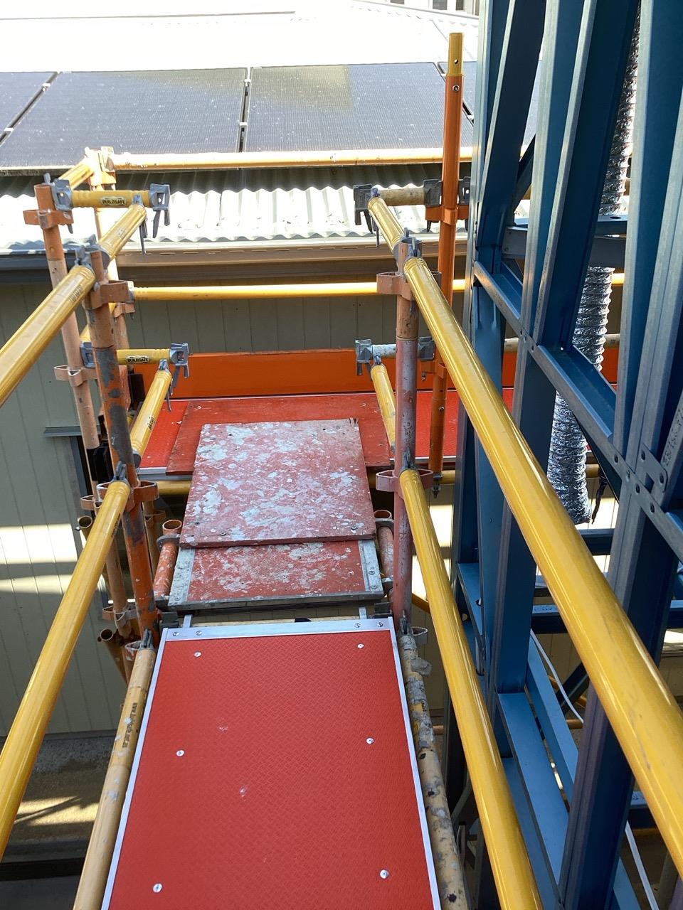 Has the roof rail been adjusted to install on roof components?
