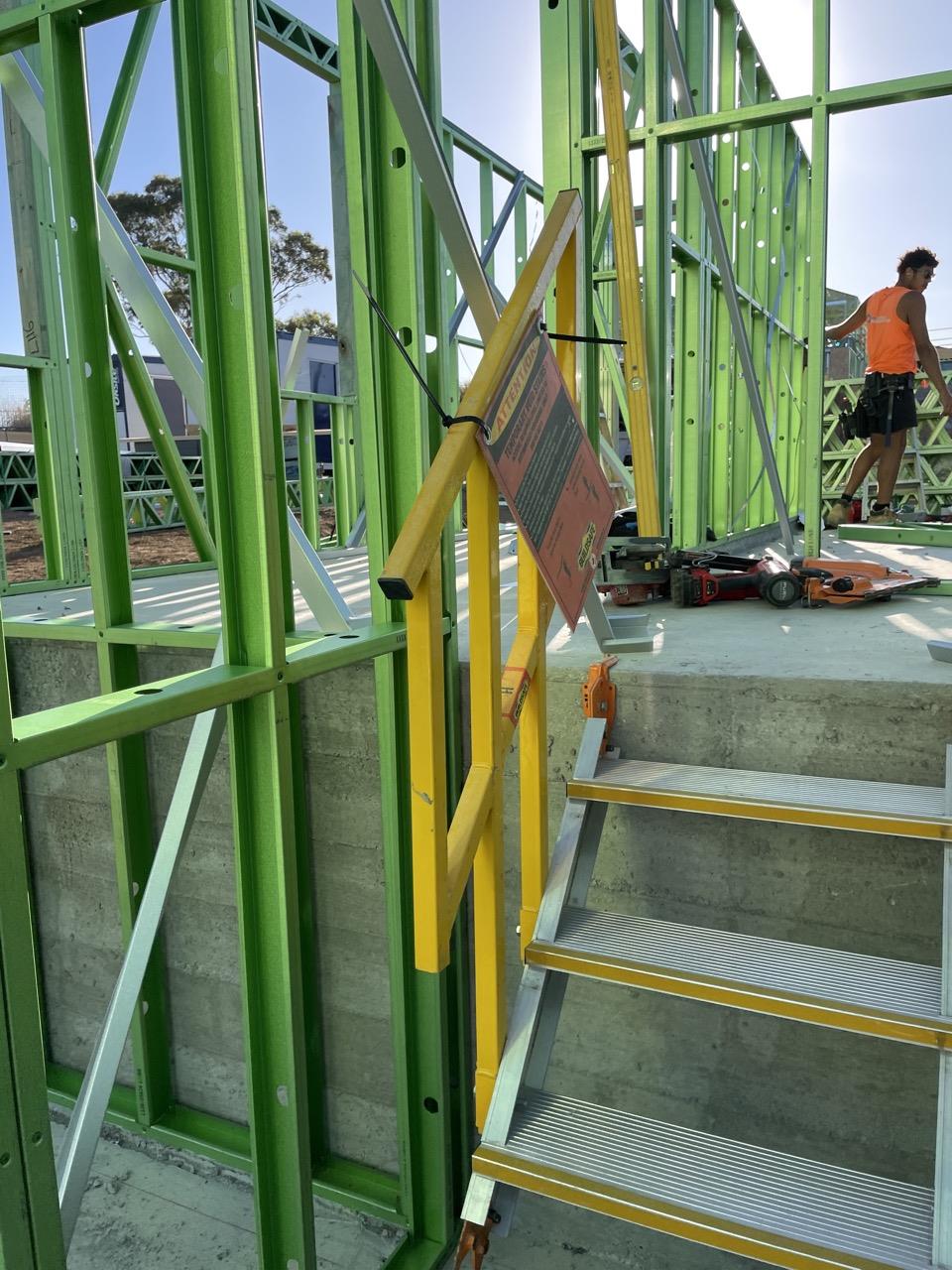 Is there a Void Platform installed with the Stairs?