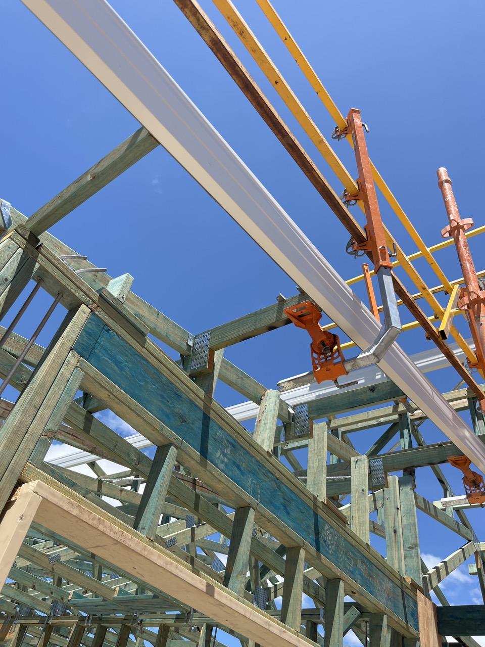 Have clamps been attached to steel frame studs or supaloc trusses? N/A