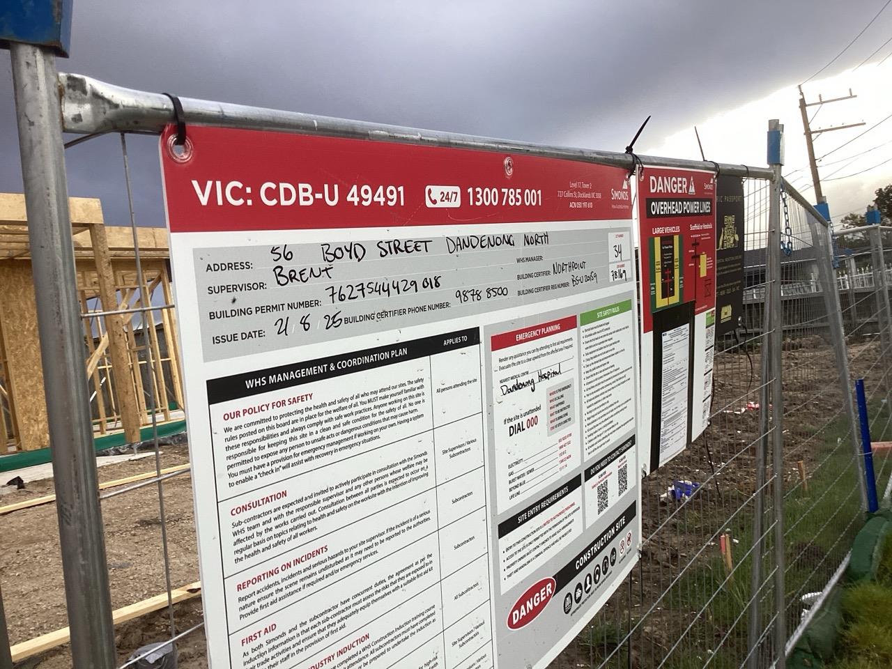 Has part of the system been installed/erected or left erected?