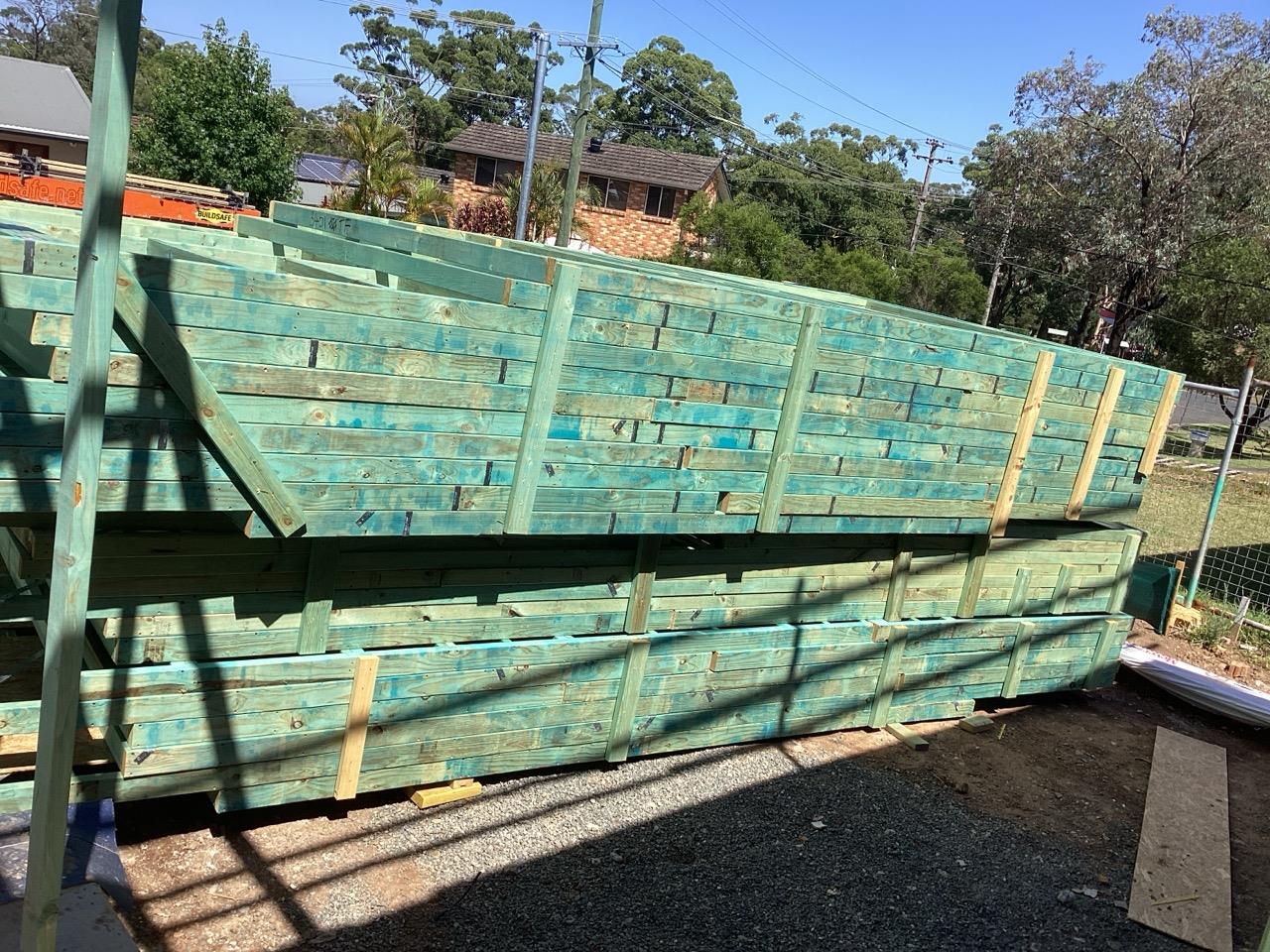 Frames not stood