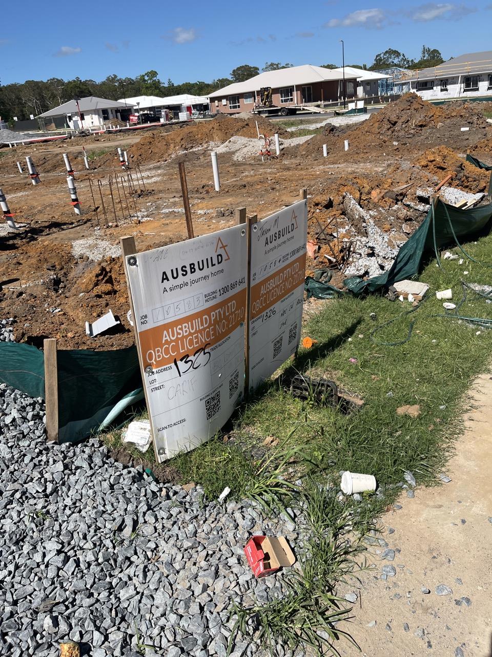 Has part of the system been installed/erected or left erected?