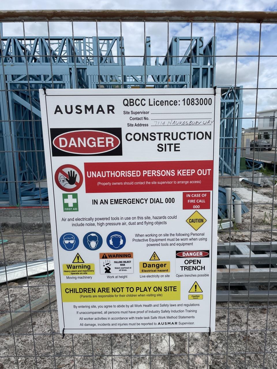Has part of the system been installed/erected or left erected?