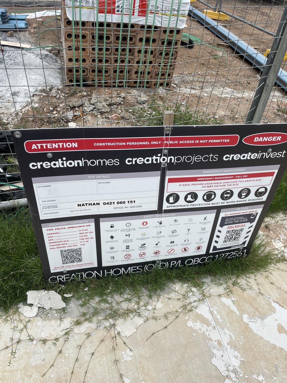Has part of the system been installed/erected or left erected?