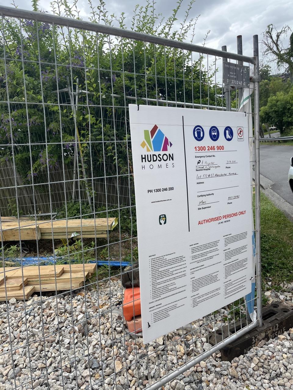Has part of the system been installed/erected or left erected?