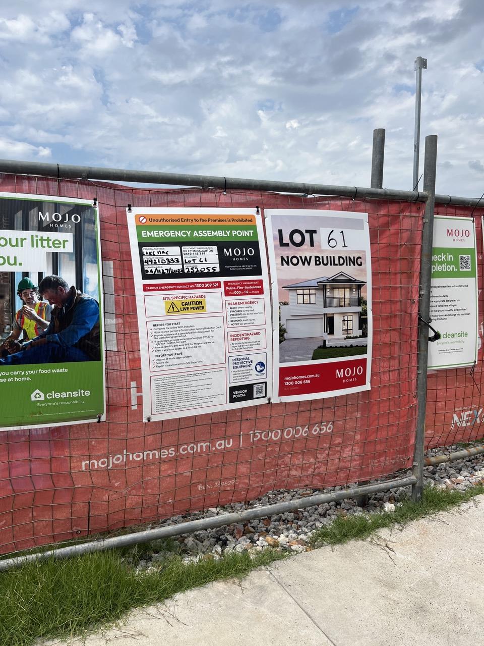 Has part of the system been installed/erected or left erected?
