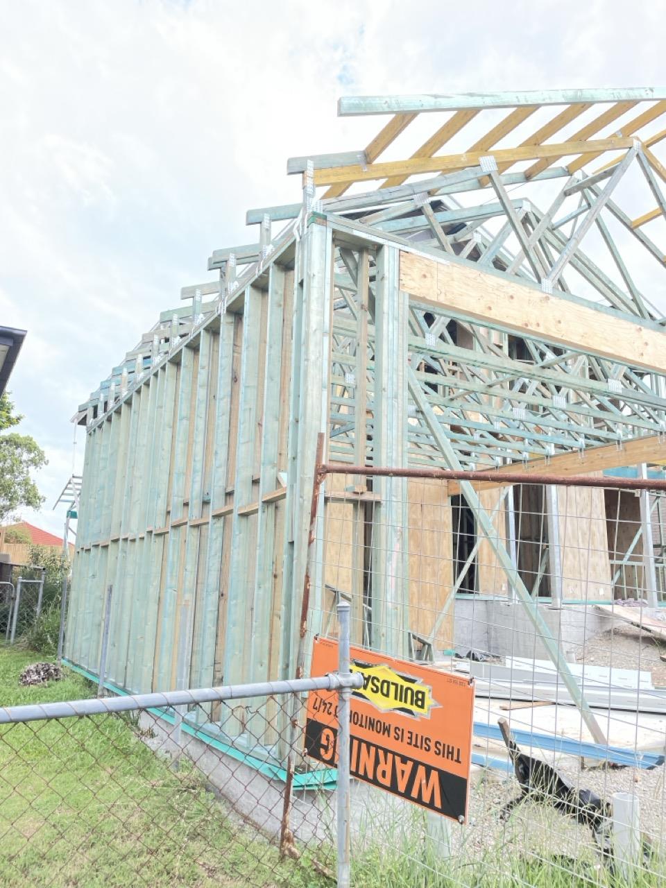Are all cantilevered balconies adequately propped?