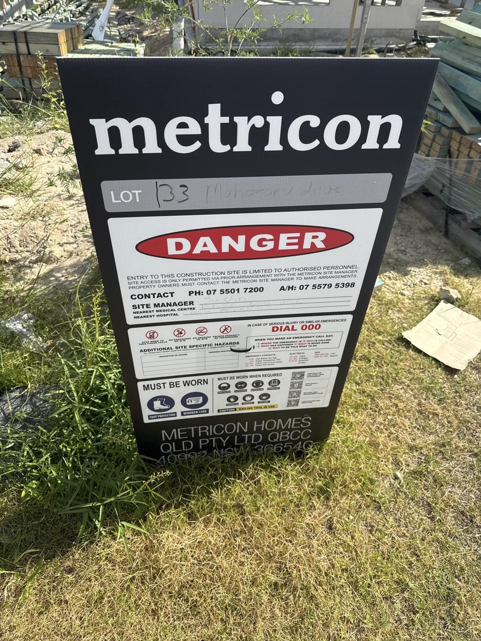 Has part of the system been installed/erected or left erected?