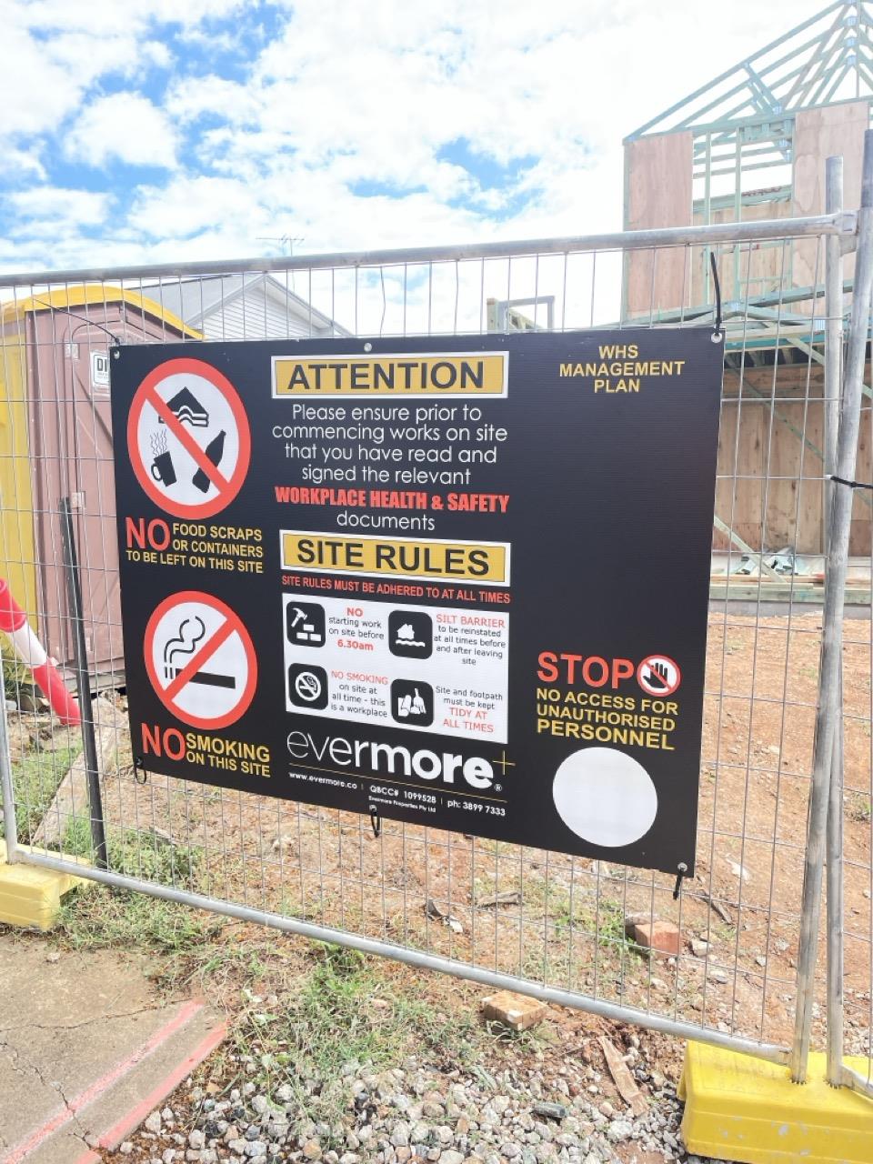 Has part of the system been installed/erected or left erected?