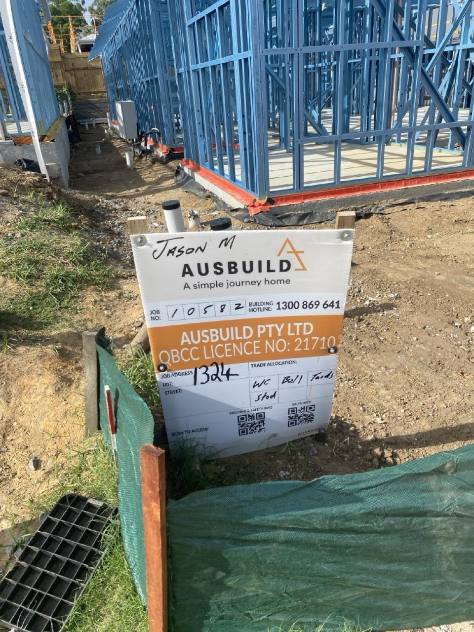 Has part of the system been installed/erected or left erected?