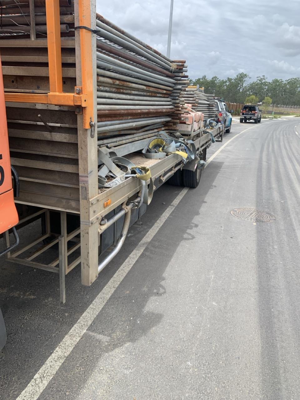 Photo of truck load secured (passenger side from rear) Photo of truck ...