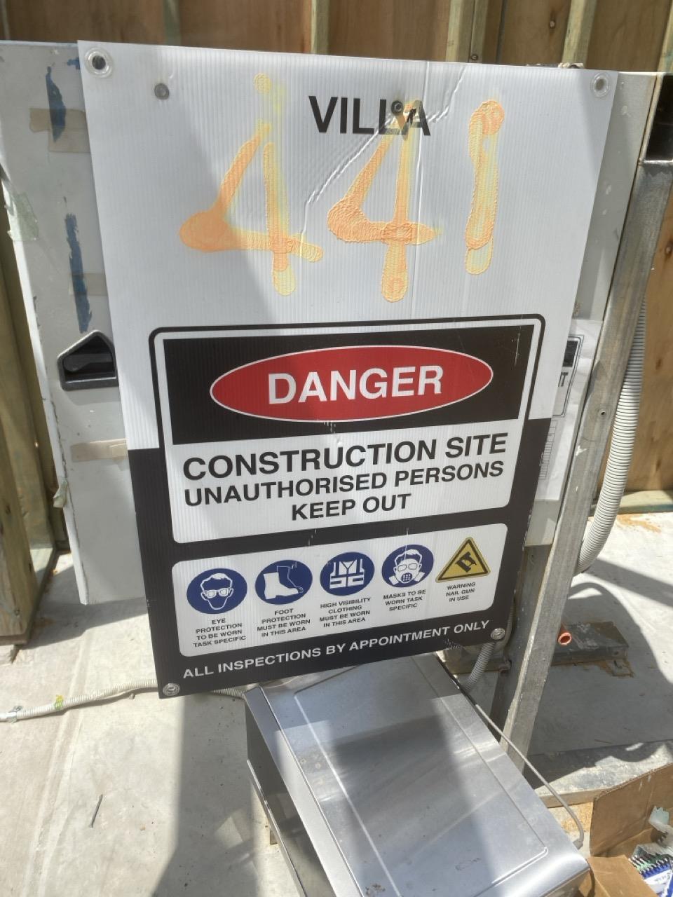 Has part of the system been installed/erected or left erected?