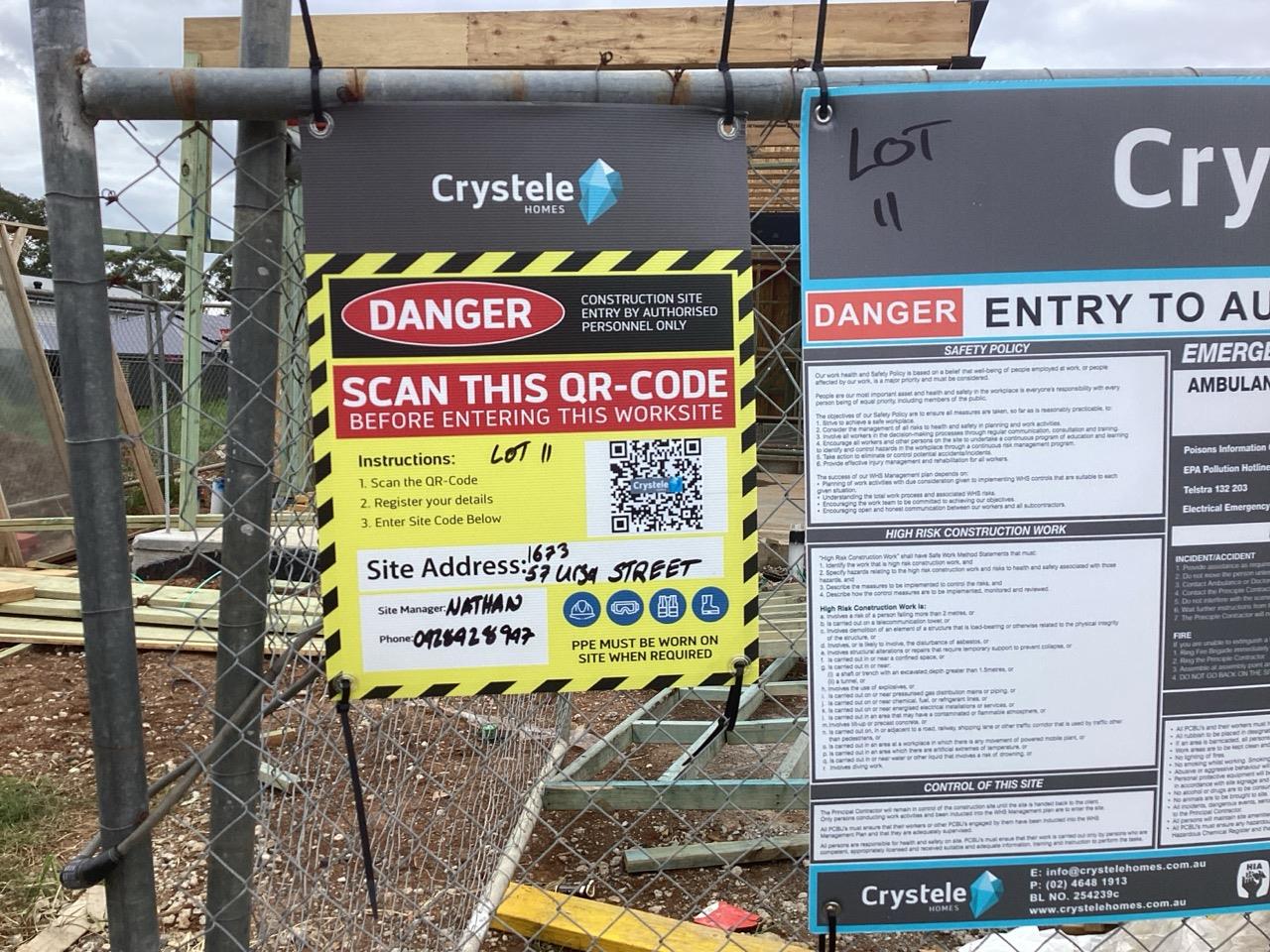 Has part of the system been installed/erected or left erected?
