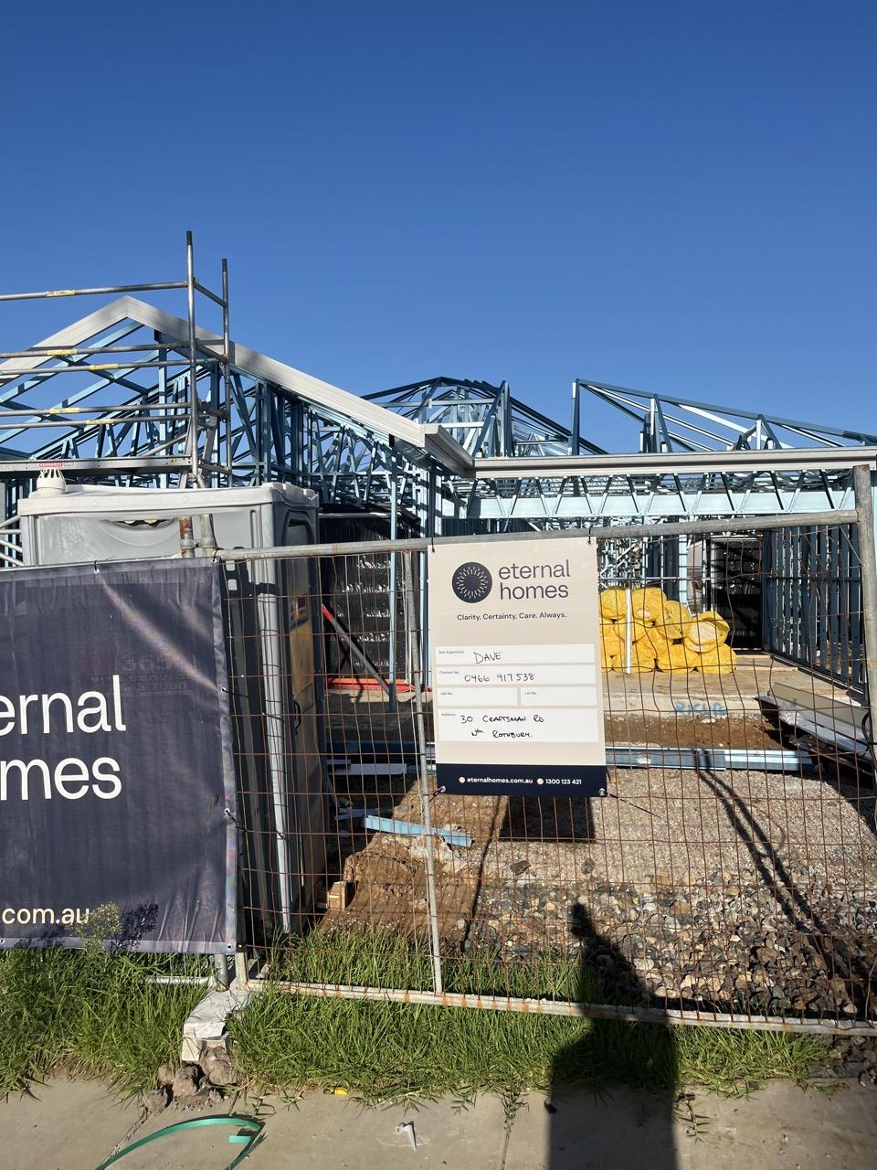Has part of the system been installed/erected or left erected?