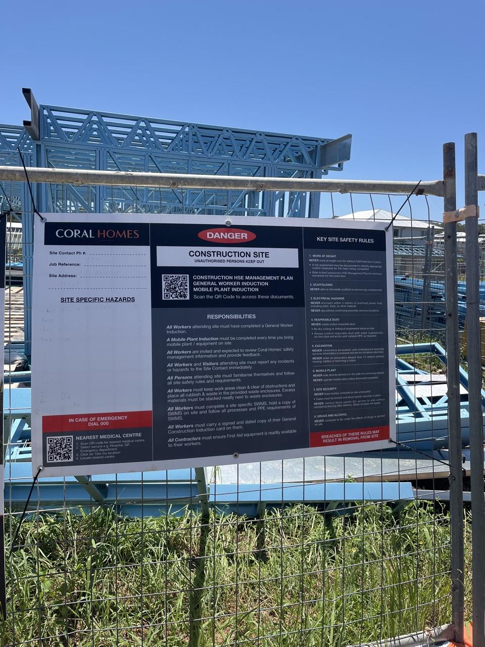 Has part of the system been installed/erected or left erected? Yes