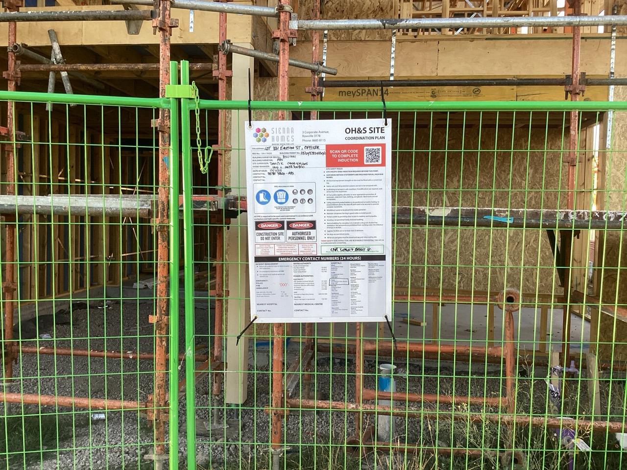 Photo of builders sign Photo of builders sign