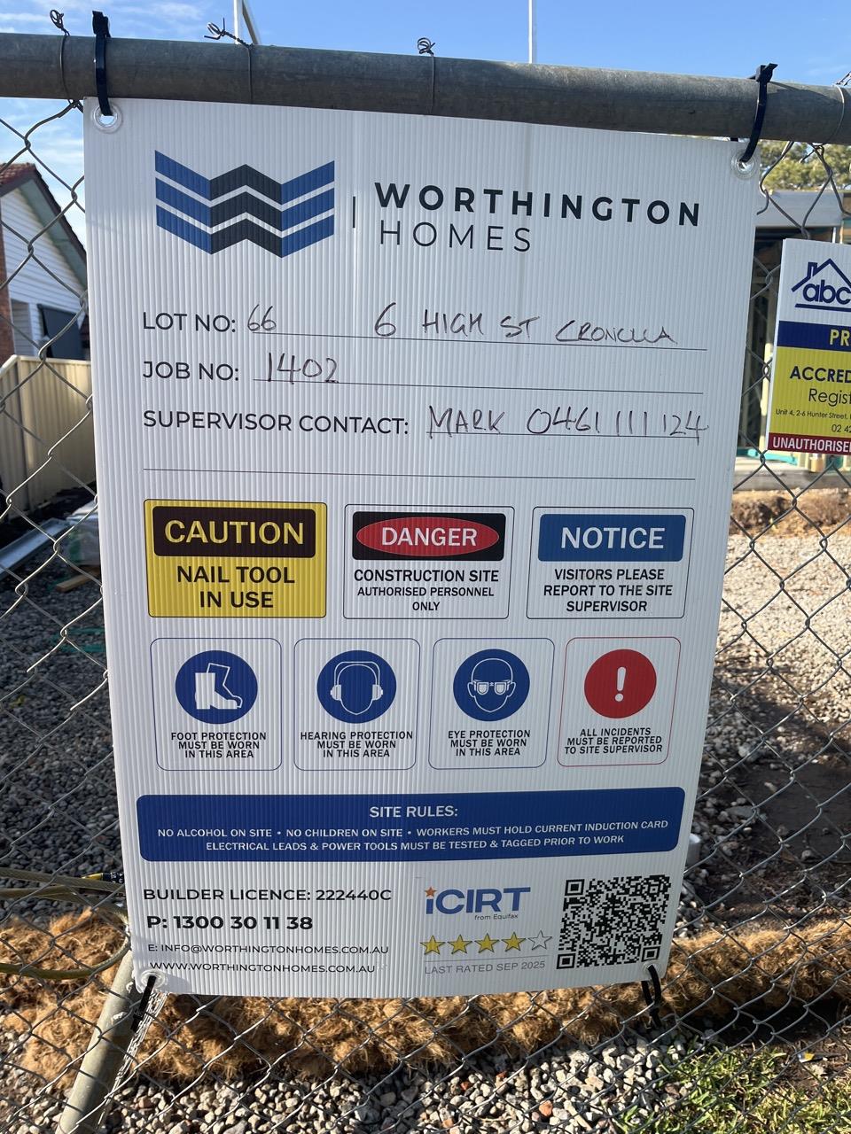 Has part of the system been installed/erected or left erected?