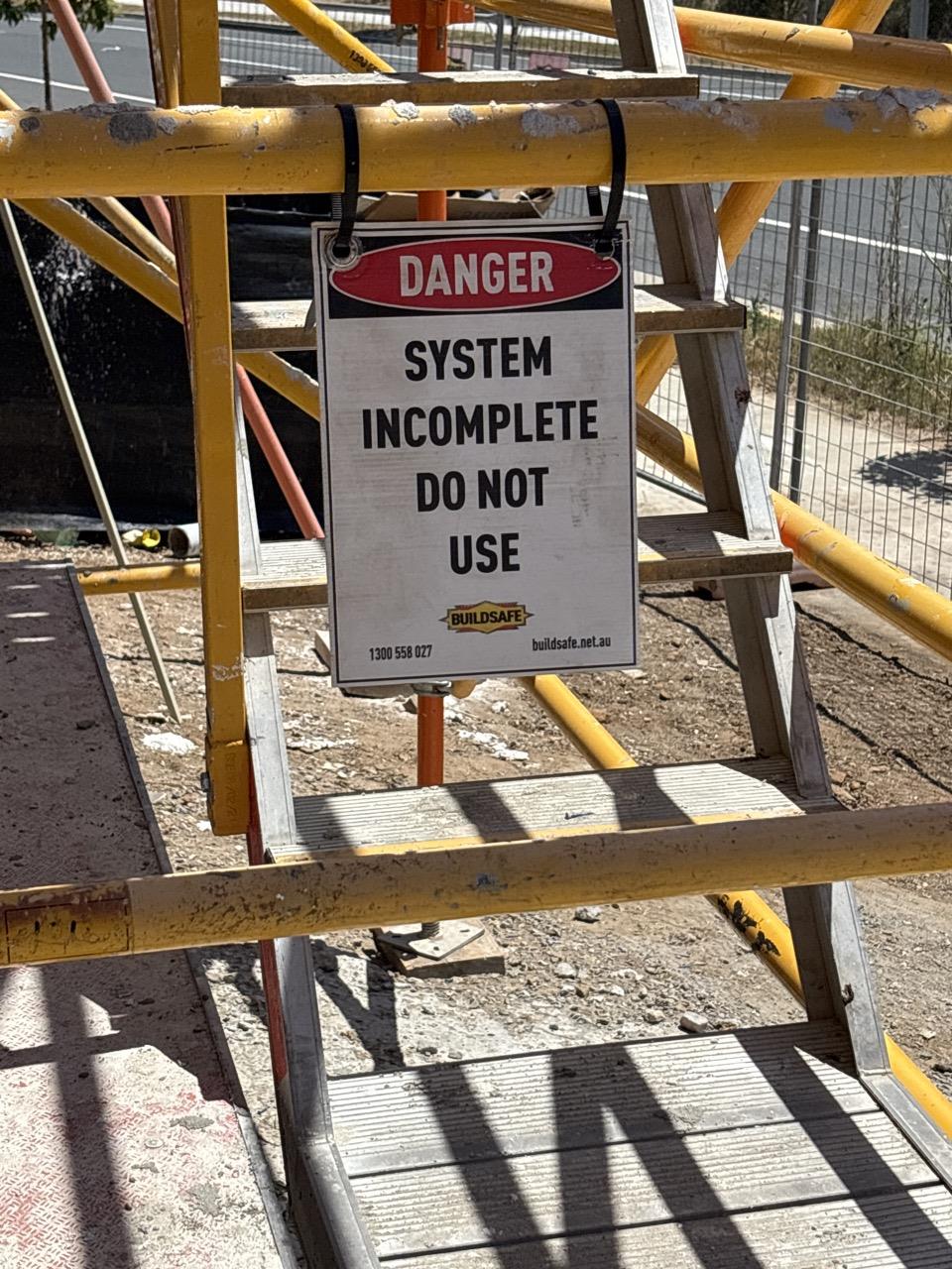 Details of works required include details of gear required