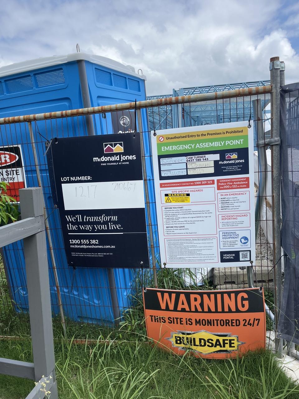 Has part of the system been installed/erected or left erected? Yes