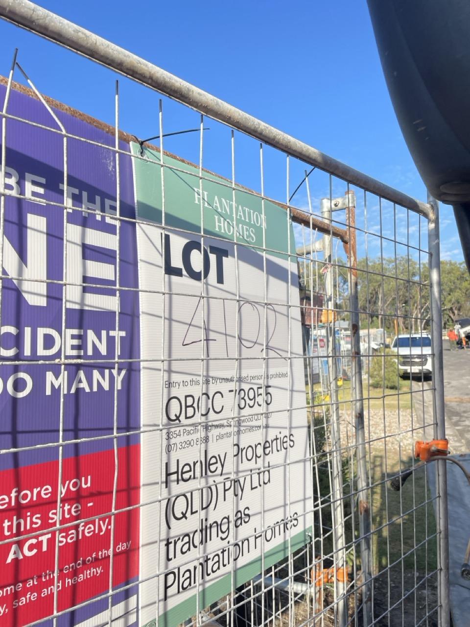 Has part of the system been installed/erected or left erected?