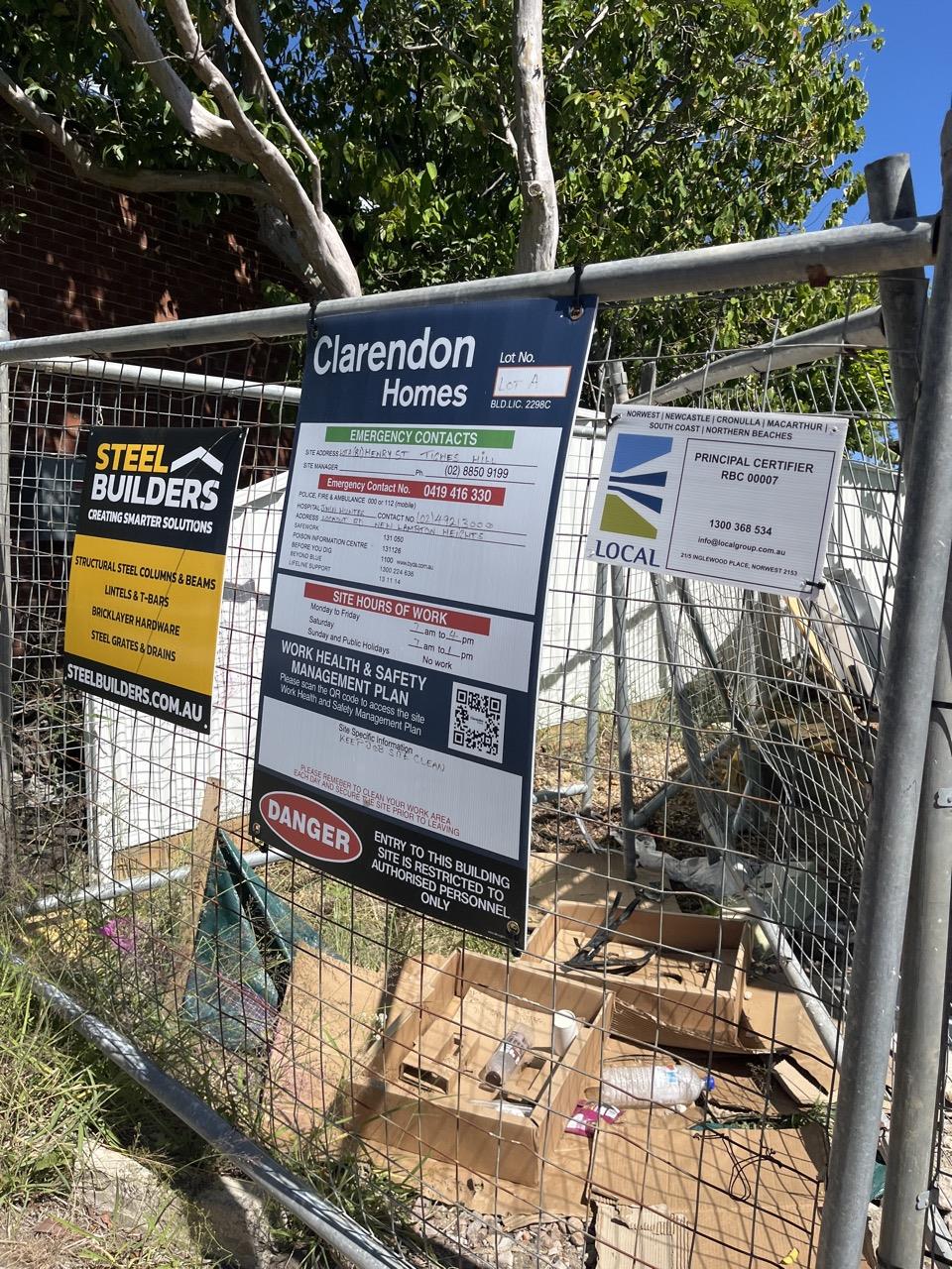 Has part of the system been installed/erected or left erected?