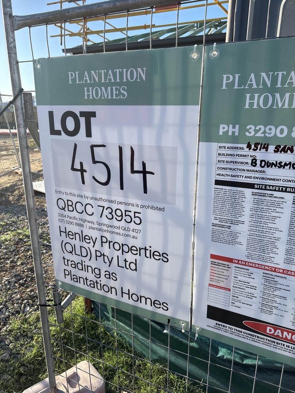 Photo of builders sign Photo of builders sign