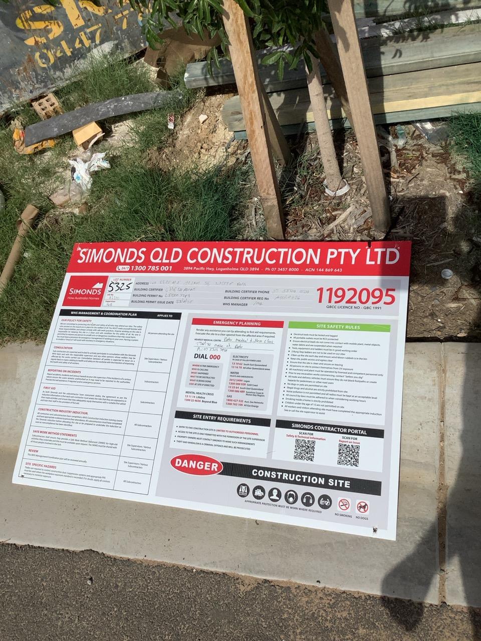Has the builder/supervisor been contacted? No