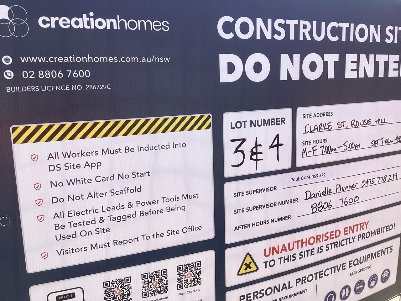 Has part of the system been installed/erected or left erected?