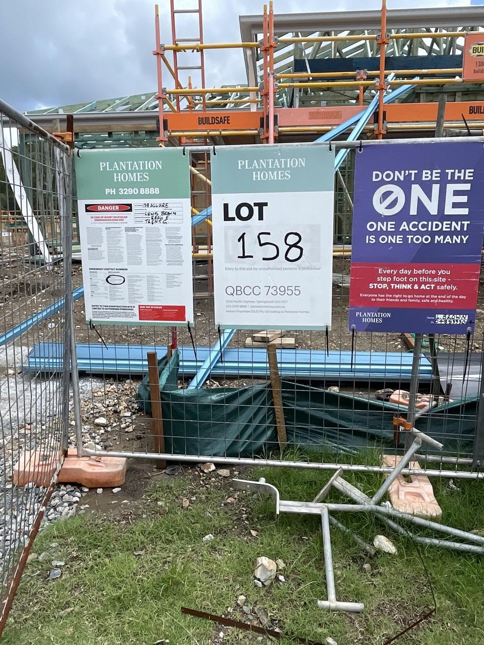 Has part of the system been installed/erected or left erected?
