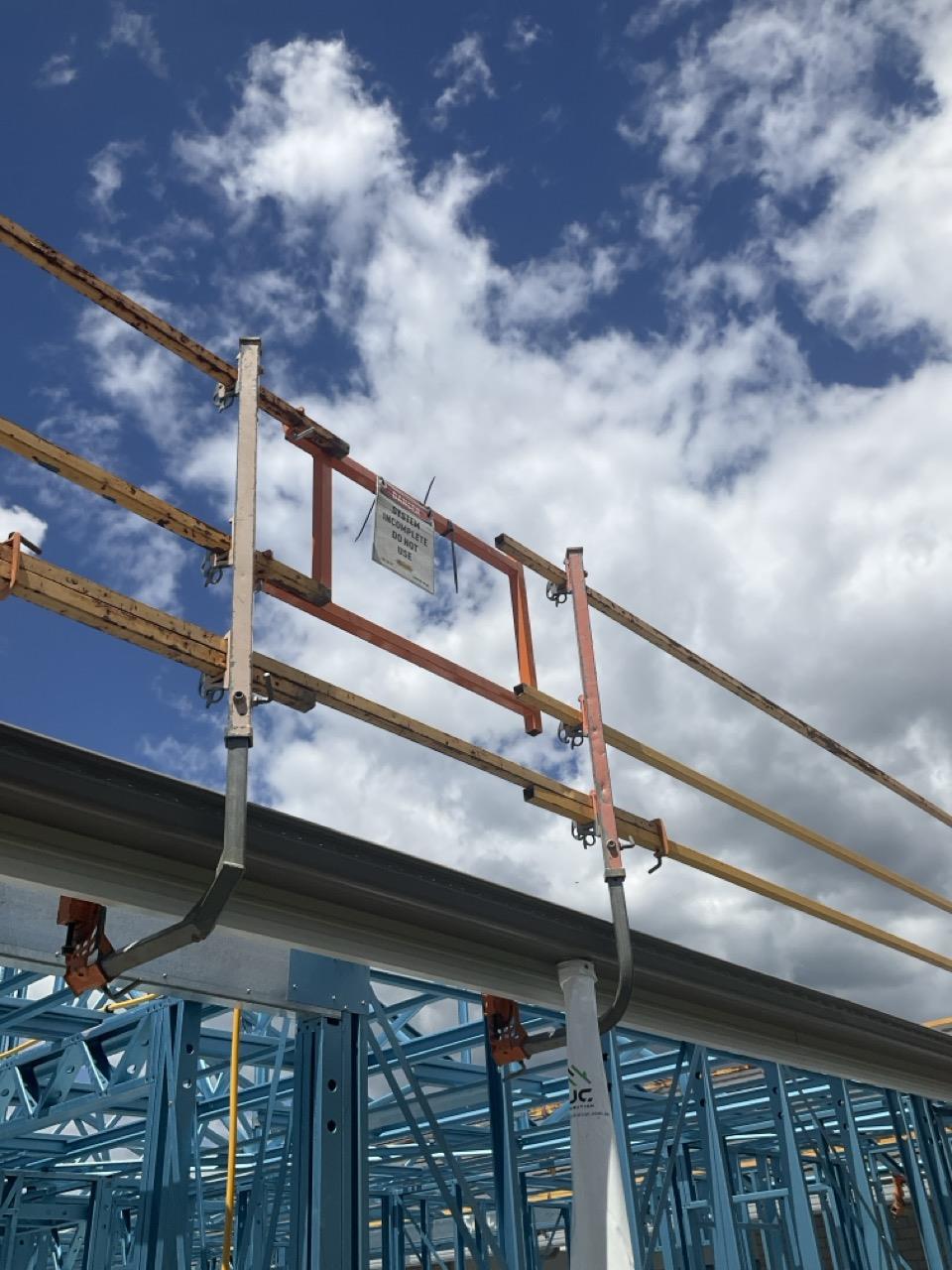 Requires horizontal face plates and rail to ground to the side of the ...