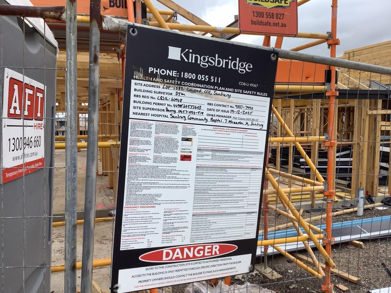 Has part of the system been installed/erected or left erected?