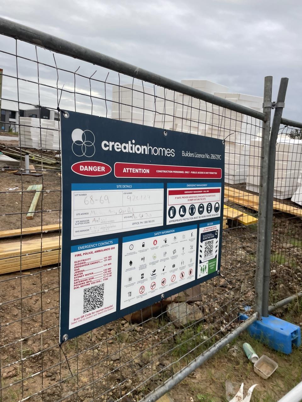 Has part of the system been installed/erected or left erected?