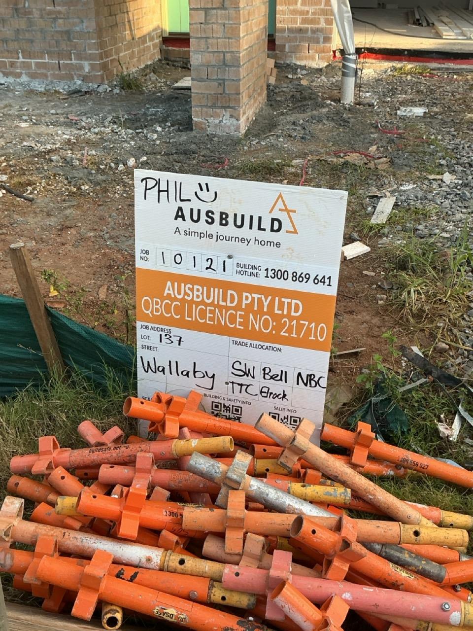 Has part of the system been installed/erected or left erected?