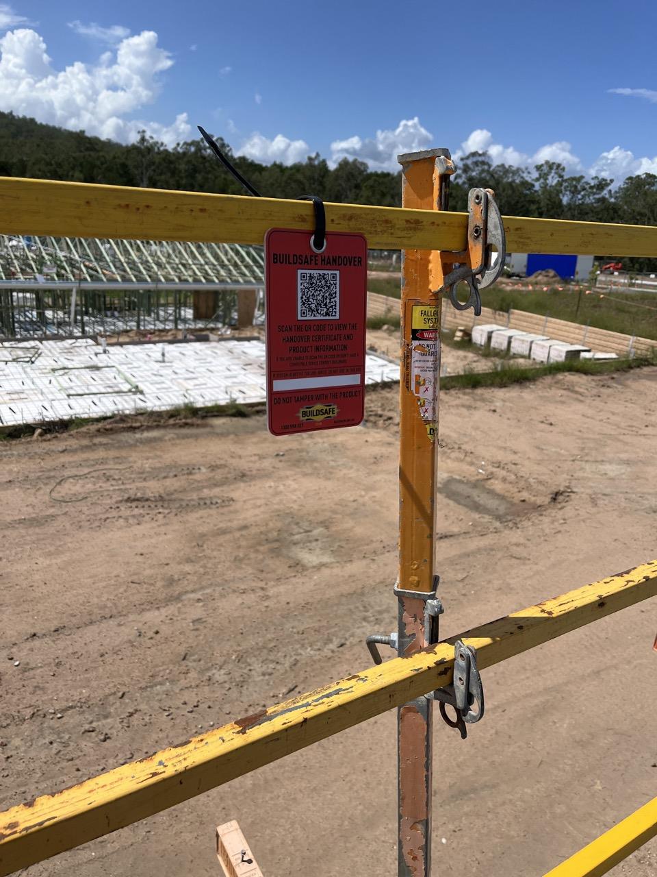 Photo of the Access Point showing handover certificate attached Photo ...