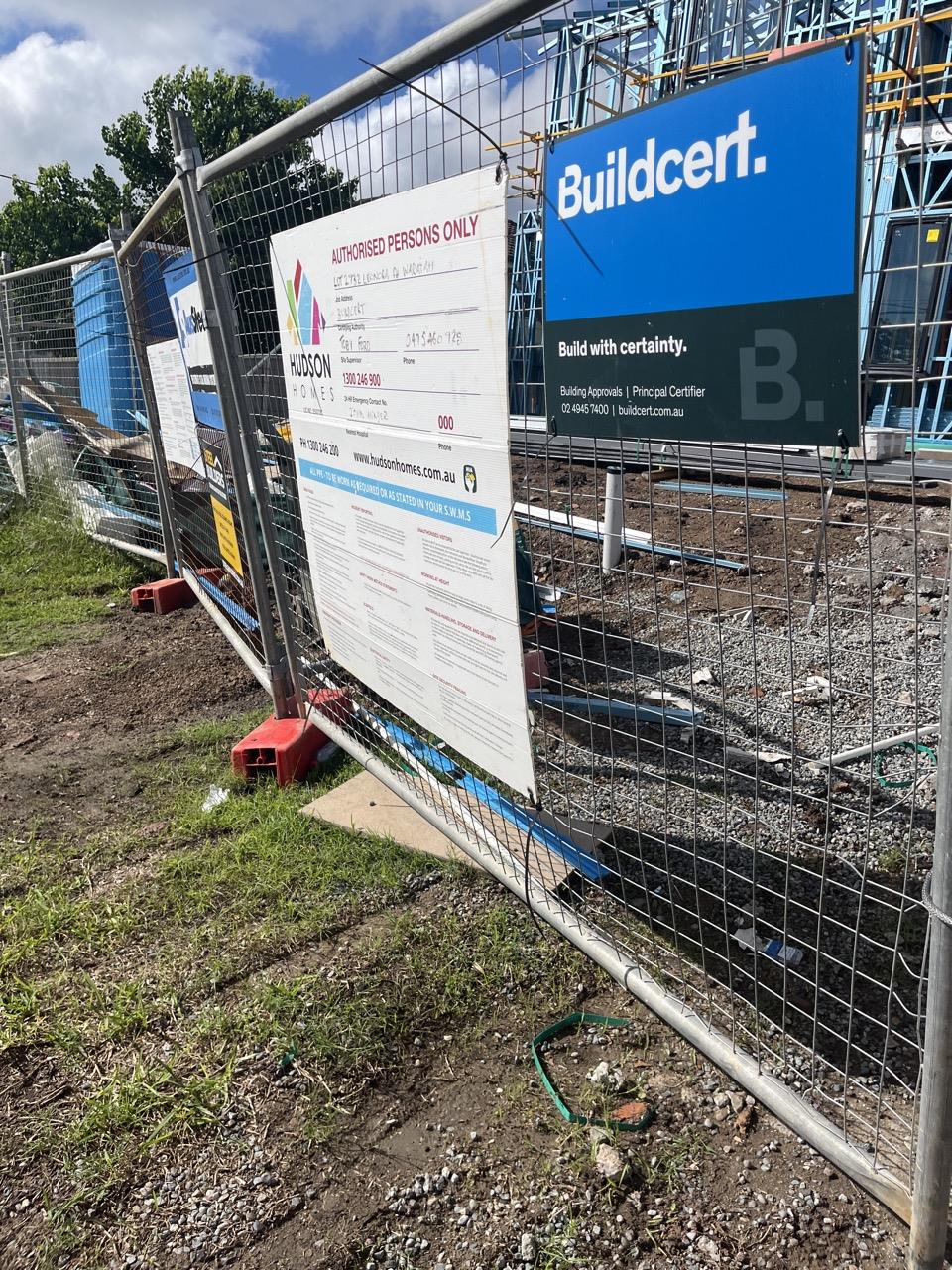 Has part of the system been installed/erected or left erected? Yes