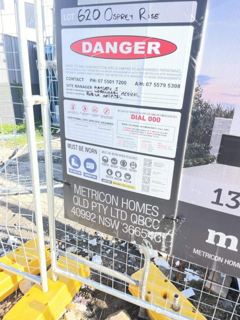 Has part of the system been installed/erected or left erected?