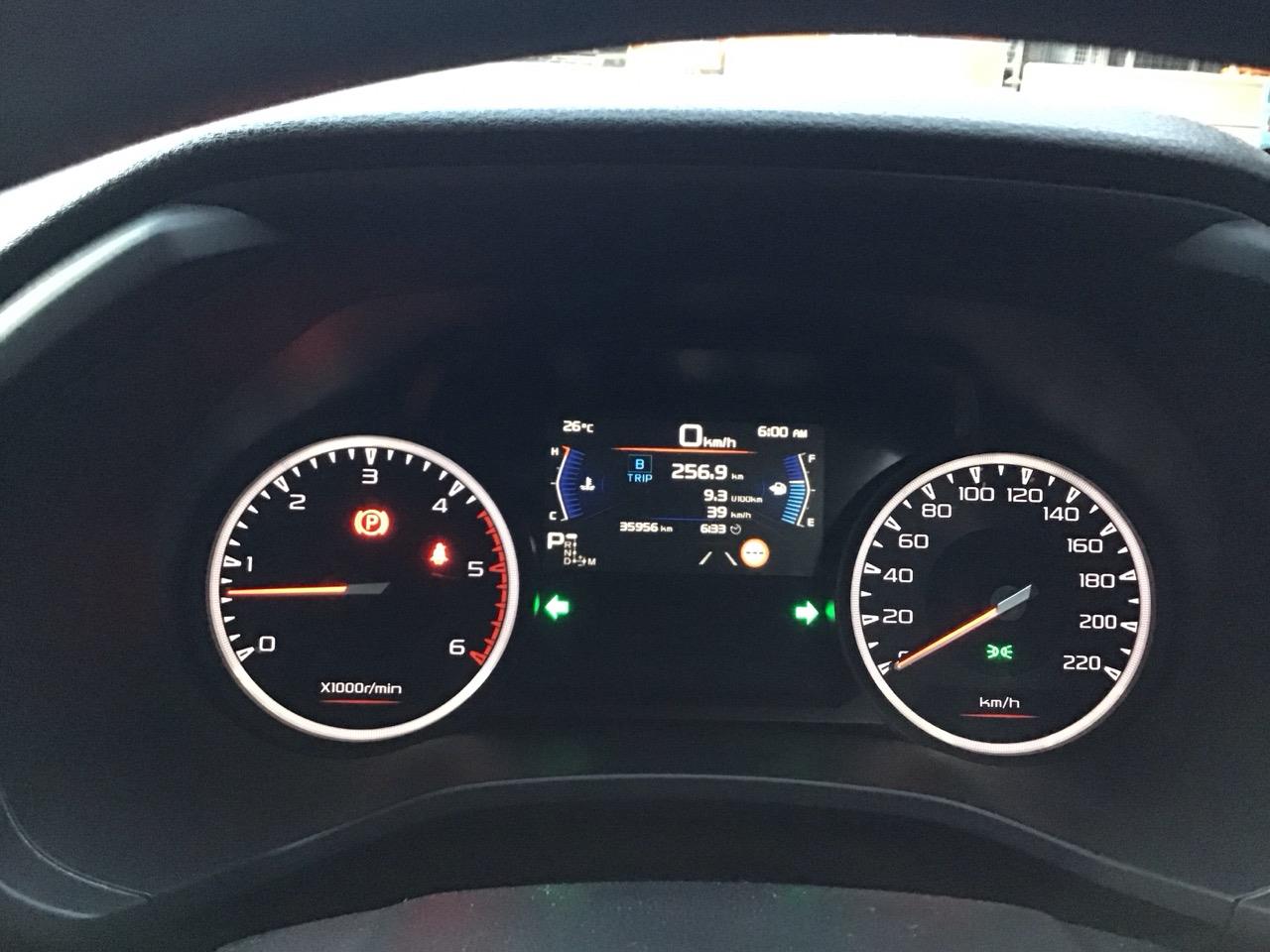 Are there any warning lights on the instrument cluster?