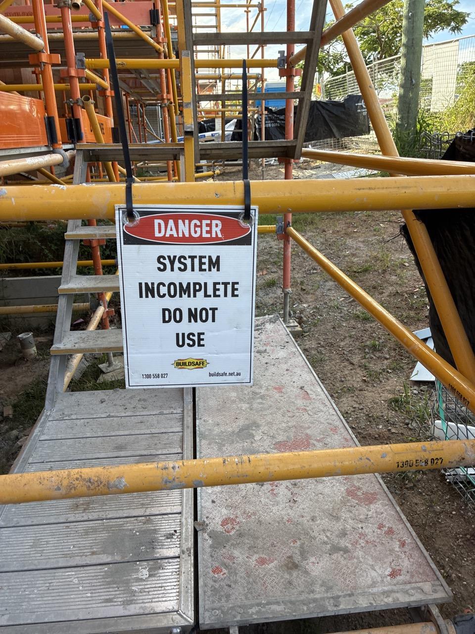 Details of works required include details of gear required