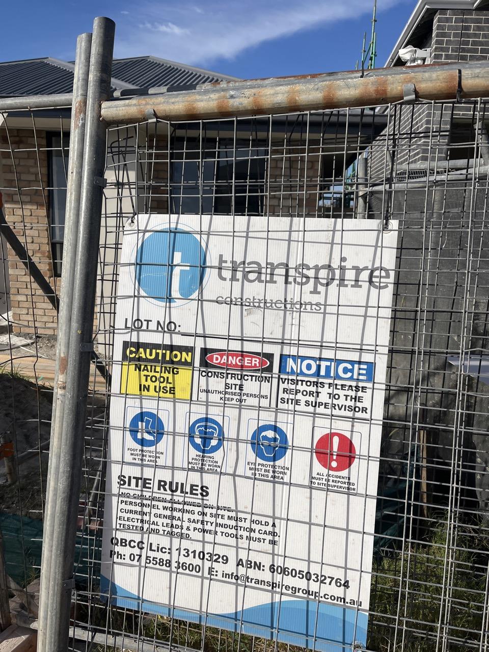 Has part of the system been installed/erected or left erected?