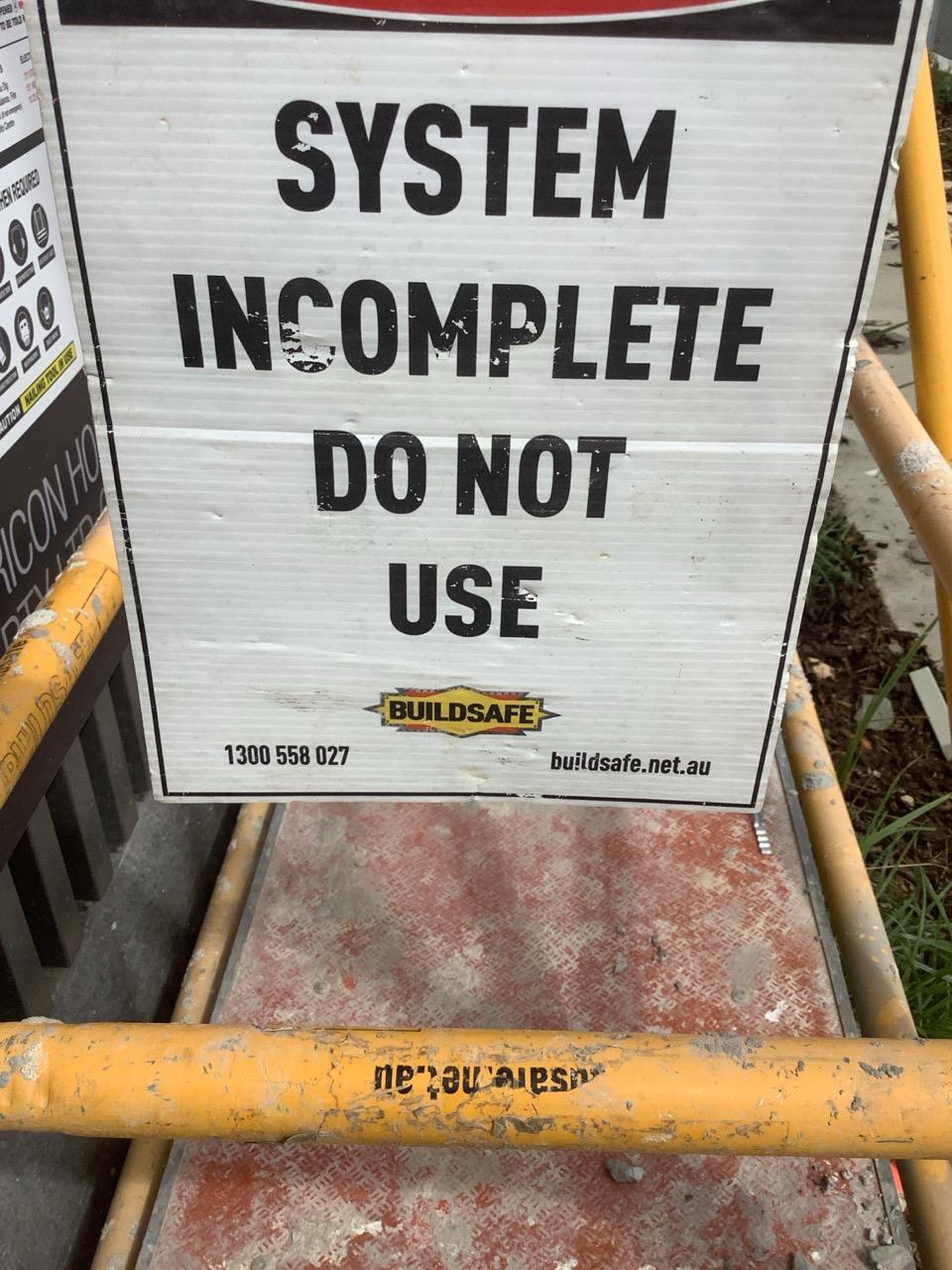 Details of works required include details of gear required