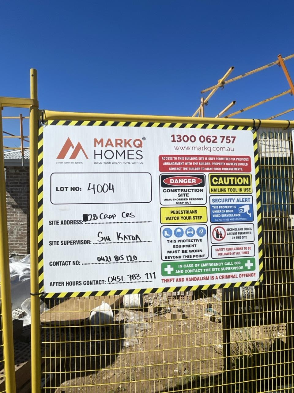 Has part of the system been installed/erected or left erected?