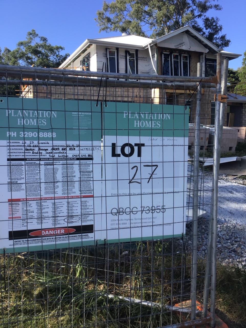 Has part of the system been installed/erected or left erected?