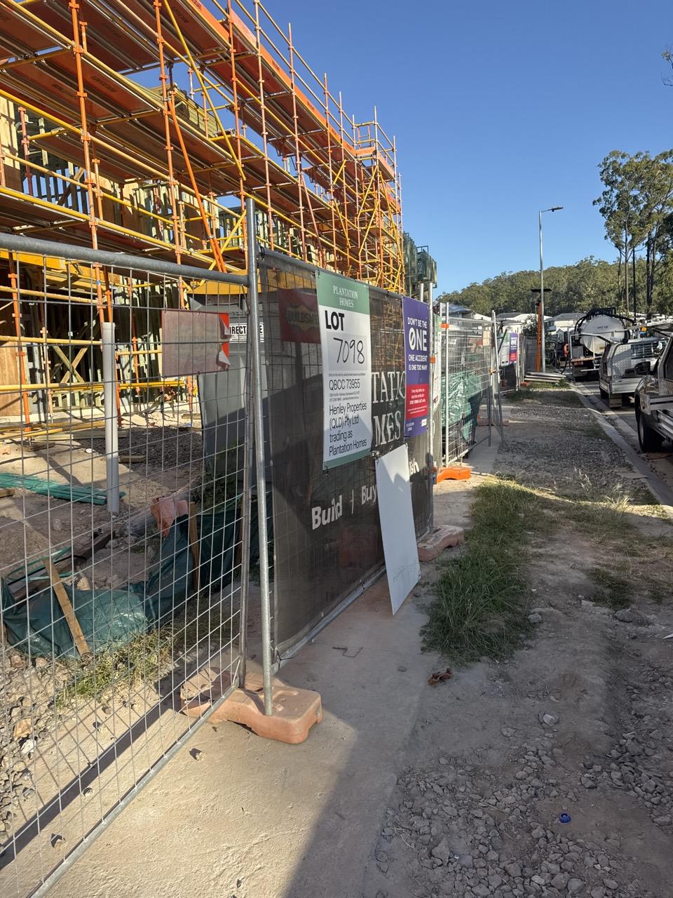 Has part of the system been installed/erected or left erected?