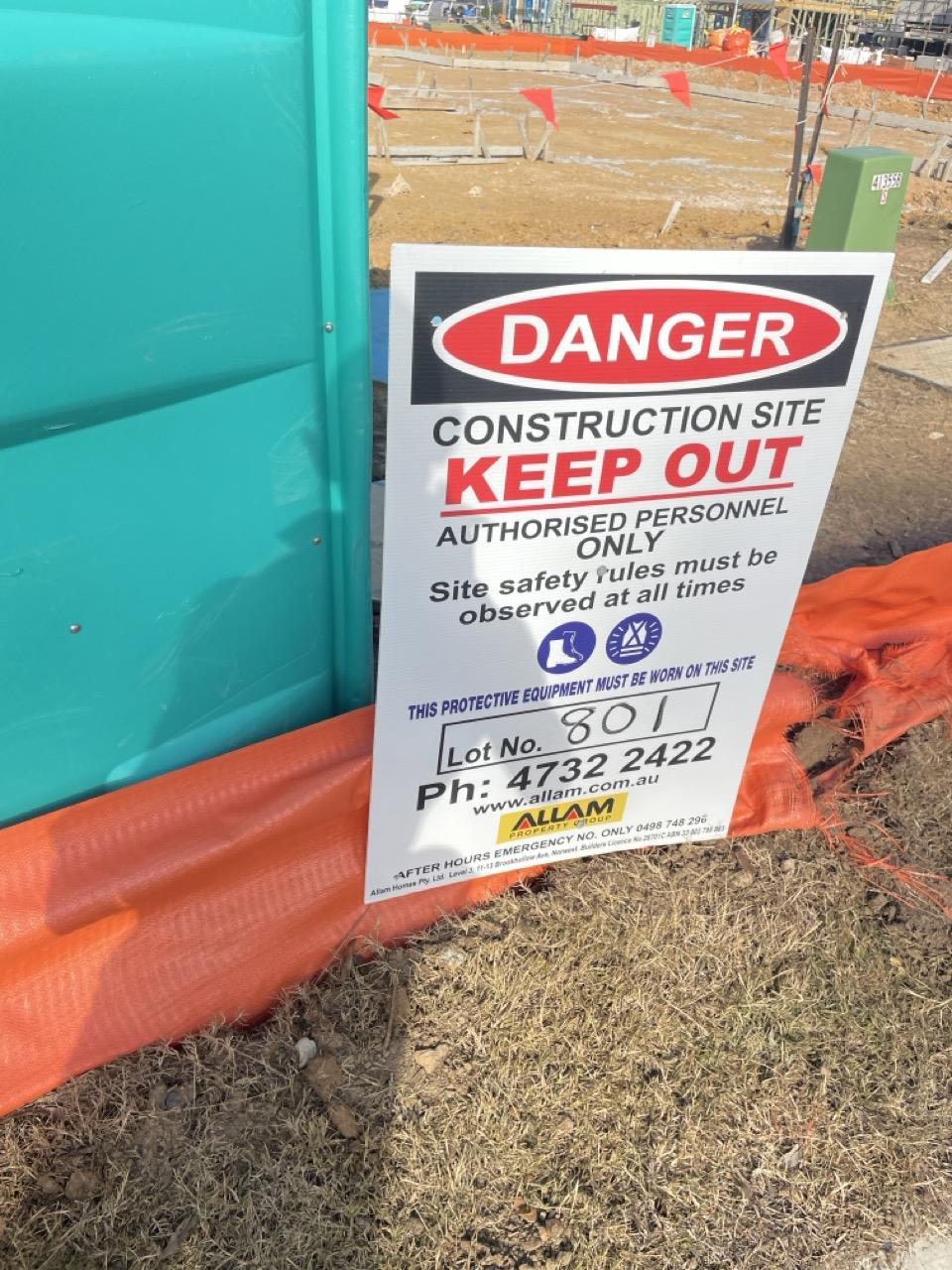 Has part of the system been installed/erected or left erected?