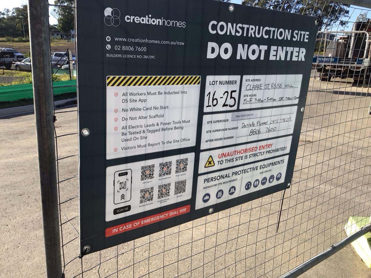 Has part of the system been installed/erected or left erected?