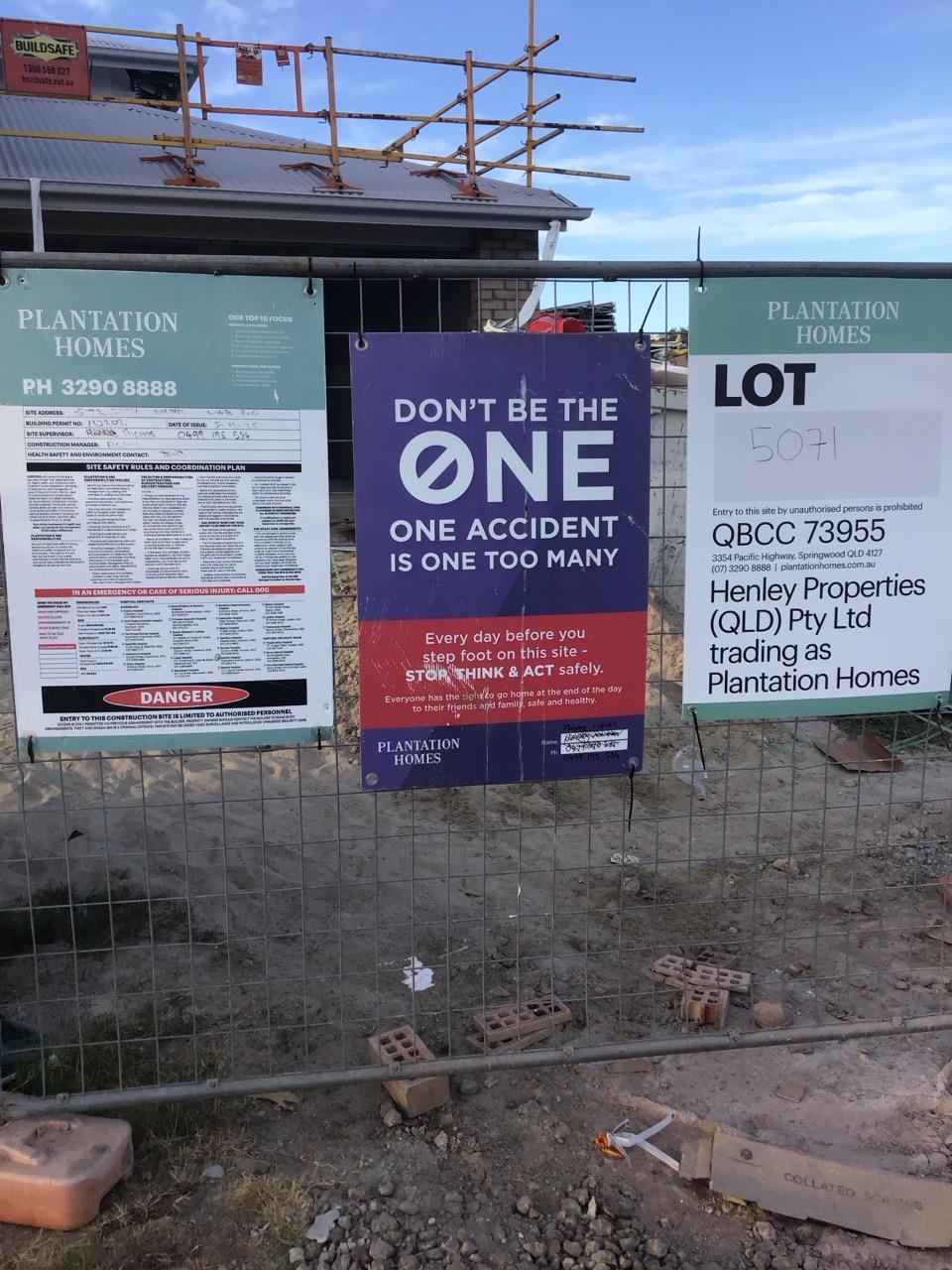 Has part of the system been installed/erected or left erected?