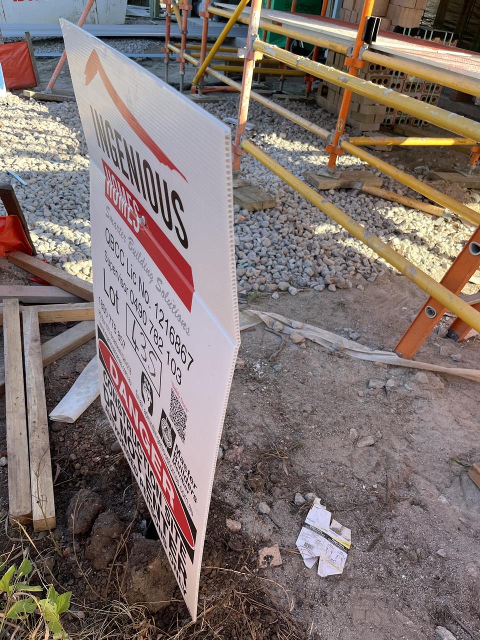 Has part of the system been installed/erected or left erected?