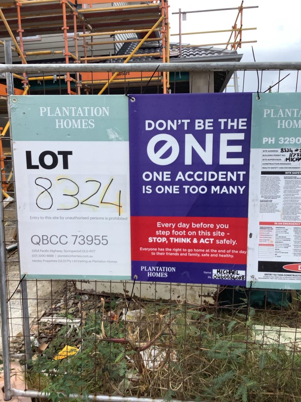Has part of the system been installed/erected or left erected?