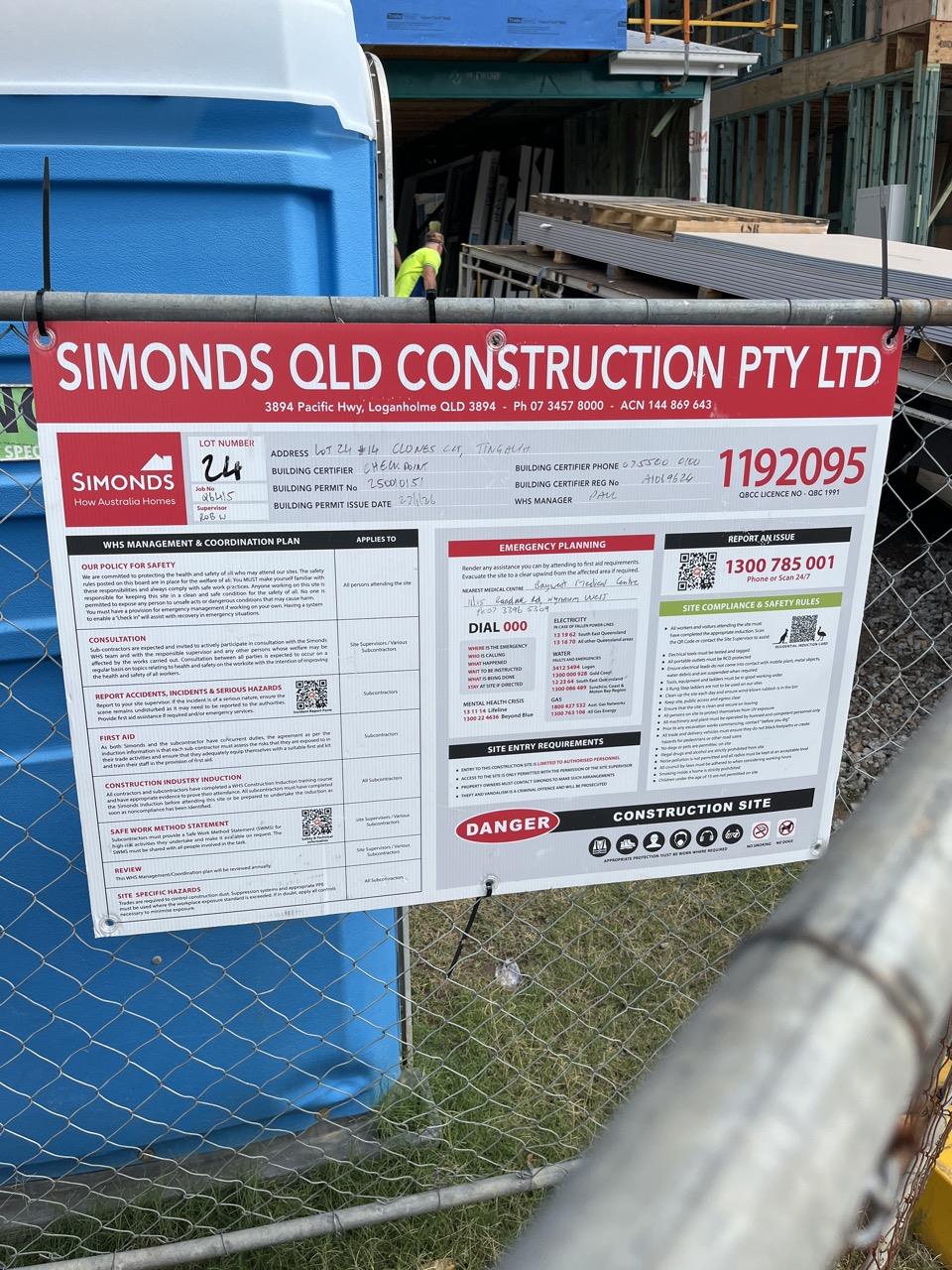 Has part of the system been installed/erected or left erected? Yes